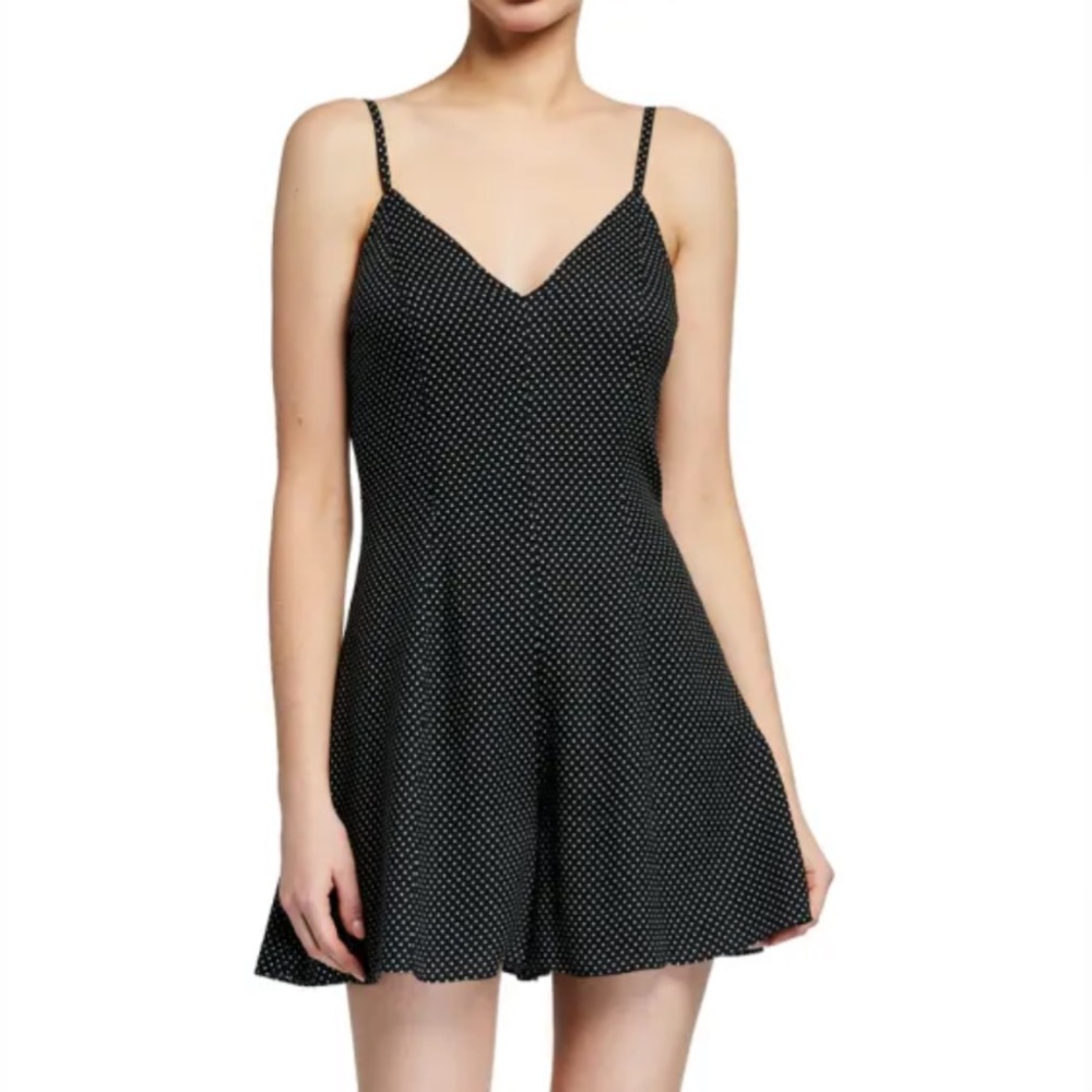 Alice + Olivia Erin Flared Romper